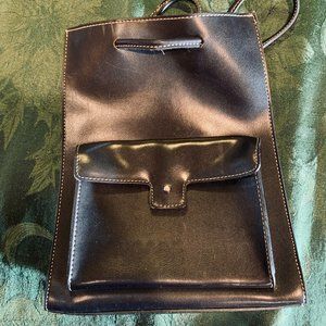 Mondani New York Black Simulated Leather Backpack...NWOT